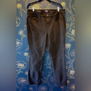 NYDJ black MARILYN STRAIGHT LEG size 14 jeans STRETCH